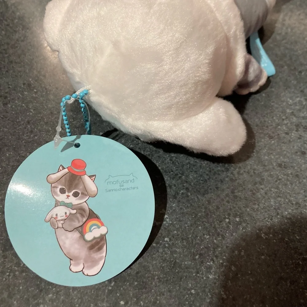 🐶 🐱 17cm Sanrio Mofusand Cat Cross-Dressing Cinnamoroll White Puppy Plush Doll - Picture 7 of 9